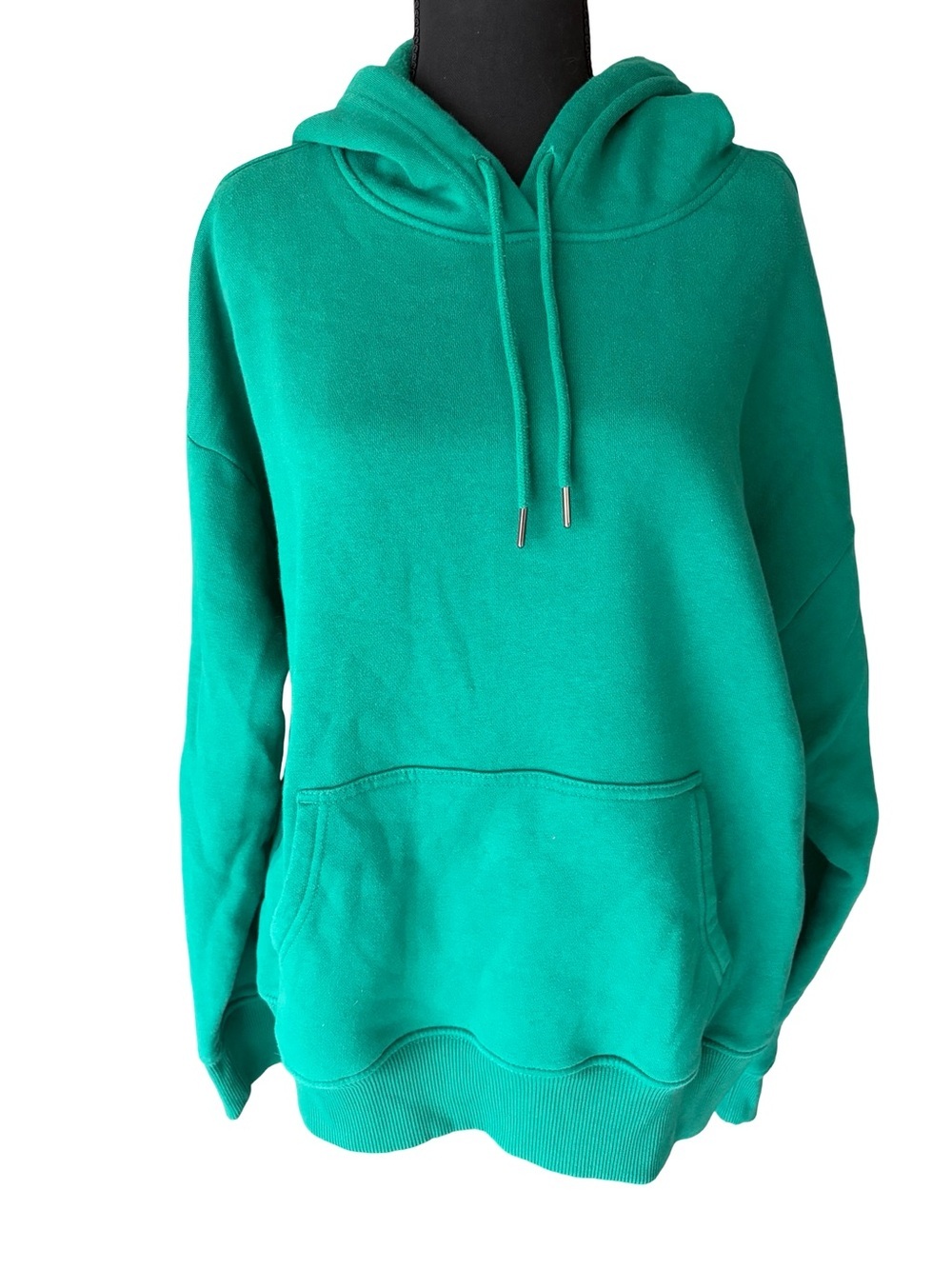 Women’s Green Pullover Hoodie with Front Pocket